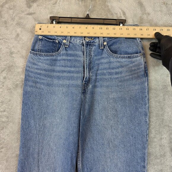 Levi's Premium 80s Mom Jeans Womens W30 L30 Light Wash High Rise Tapered Denim - Picture 2 of 13
